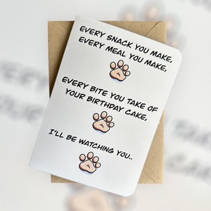Tarjeta de cumpleaños divertida para perro Tarjeta de cumpleaños de perro descarada Tarjeta de cumpleaños de perro humorística Tarjeta de cumpleaños de perro meme Tarjeta de cumpleaños de perro descarado