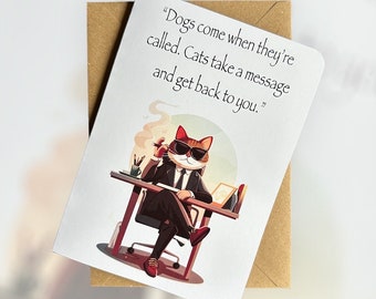 Tarjeta de cumpleaños divertida de gato Tarjeta de cumpleaños de gato Tarjeta de cumpleaños con meme de gato Regalo para amantes de los gatos Regalo para mamá gata Tarjeta de cumpleaños de gato jefe Regalo para ella