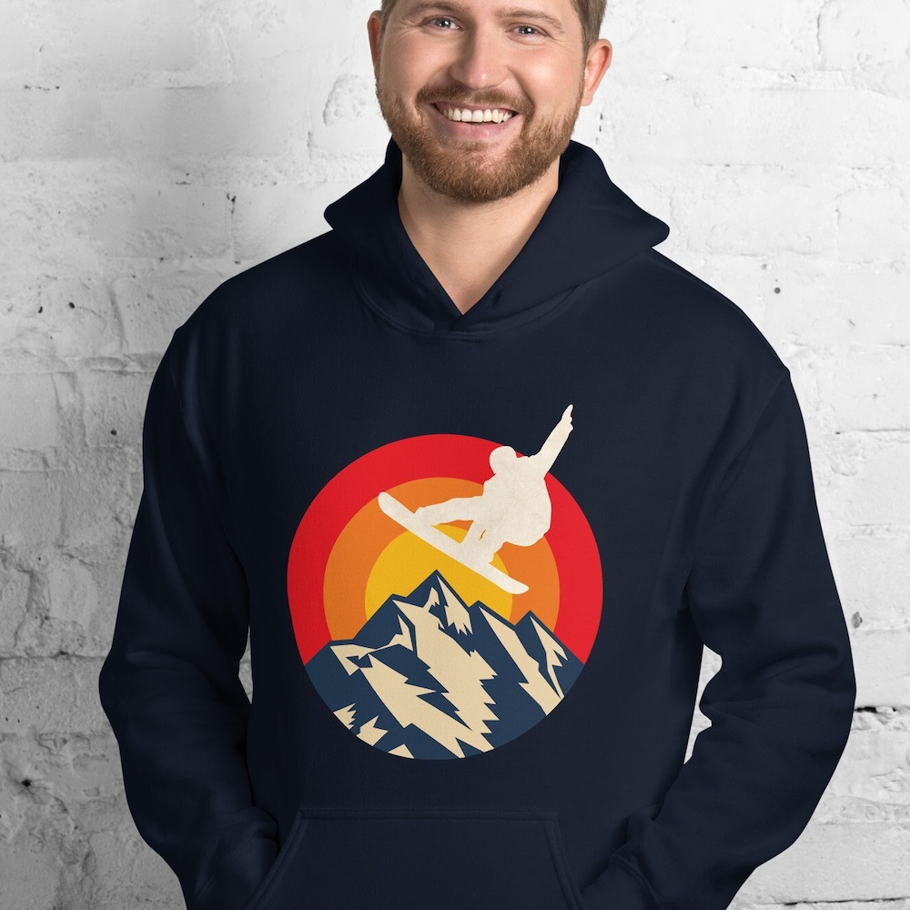 Retro Hoodie Vintage Hoodies Retro Snowboarder Hoodie Snowboarding Hoodies 80S Hoodie Comfortable Hoodies Warm Hoodie Minimalist Startees