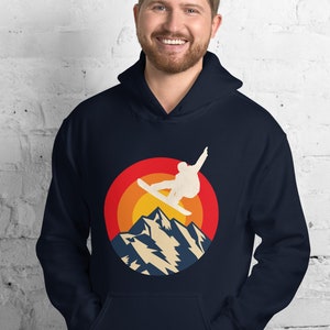 Retro Hoodie Vintage Hoodies Retro Snowboarder Hoodie Snowboarding Hoodies 80s Hoodie Comfortable Hoodies Warm Hoodie Minimalist