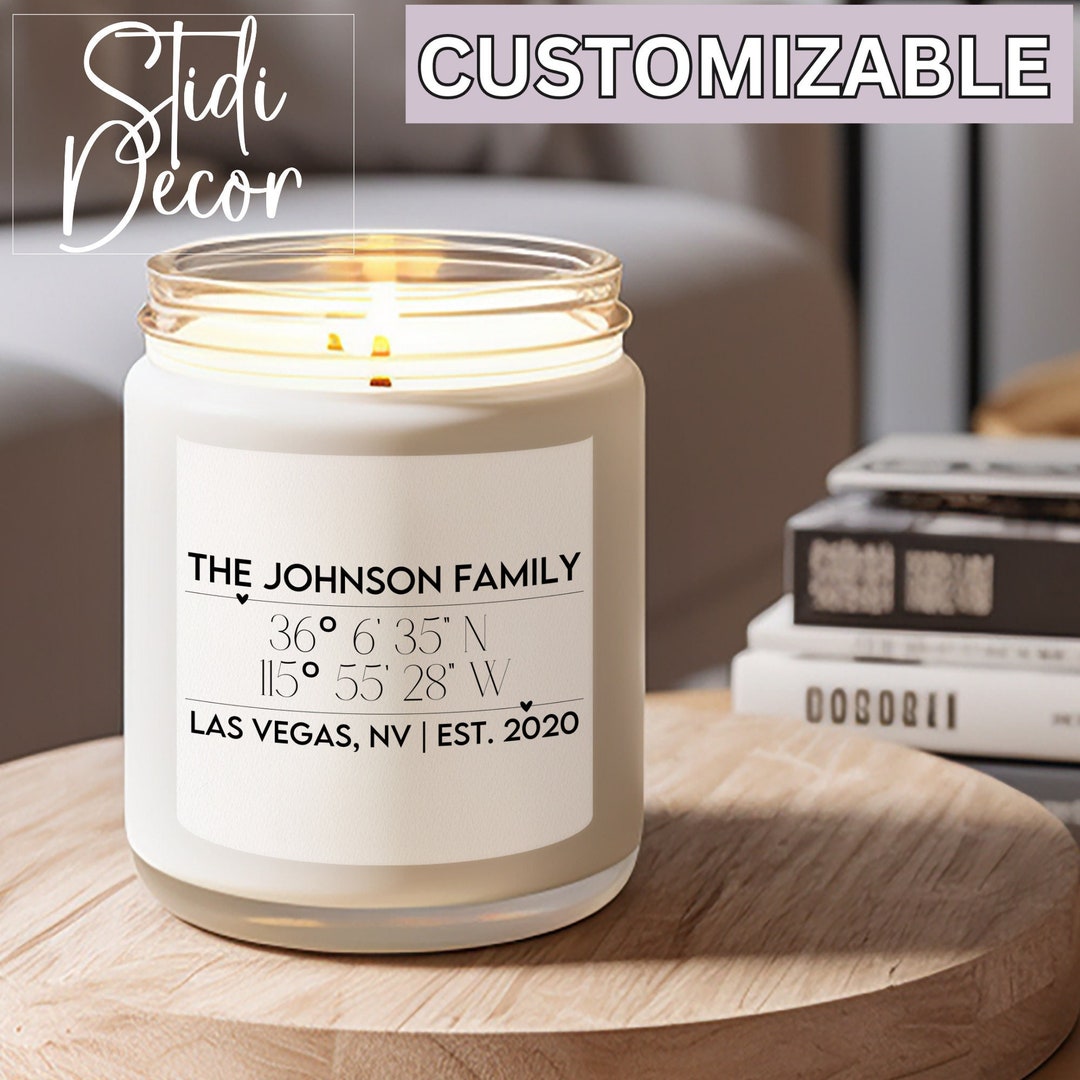 PERSONALIZED HOUSEWARMING CANDLE Gift Your Favorite Client Etsy