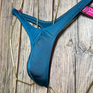 jovanadesign Marcus Narrow Classic Standard Mens Thong, Mallard Colour, Men Upright Missile Tanning Suit Underwear Swimwear Handmade in UK