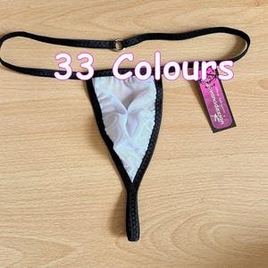 jovanadesign Mens Butt Plug String Smallest See Through Mesh 33 Colours Underwear Handmade in UK