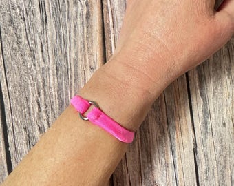 jovanadesign Elastisches Armband Ring, Handband - 50 Farben - Handmade in UK