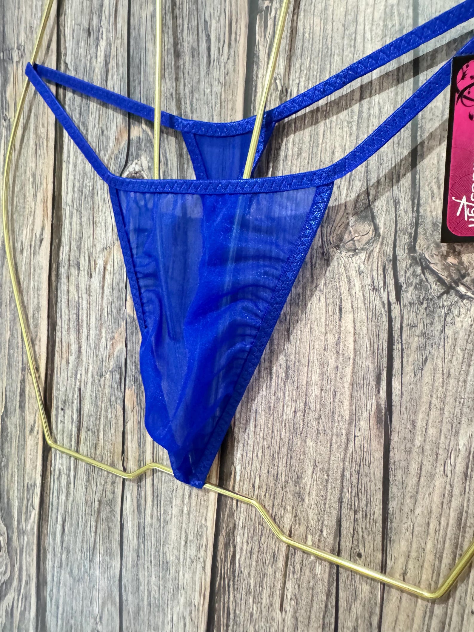Jovanadesign Mens String K1 Sheer Sapphire Glissenette Seamless ...