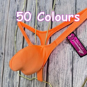 jovanadesign 3D Push Up Thong 50 Colours Mens Bulge Tight Fit Swimwear Handmade in UK