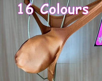 jovanadesign Big Bag Thong 16 Colours Wet Look Push Out Mens Bulge Monster Beach Holiday Swimwear Handmade in UK