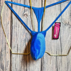 jovanadesign Joseph push-up push-out string uitstulping koningsblauw zacht rekbaar fluweel, handgemaakt in het Verenigd Koninkrijk afbeelding 2