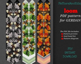 PDF pattern for creating a gerdan, bead loom pattern