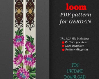 PDF pattern for creating a gerdan, bead loom pattern