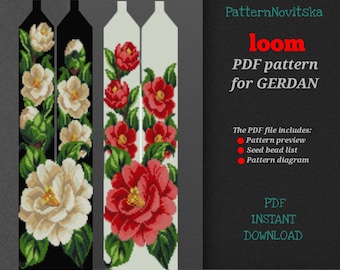 PDF pattern for creating a gerdan, bead loom pattern
