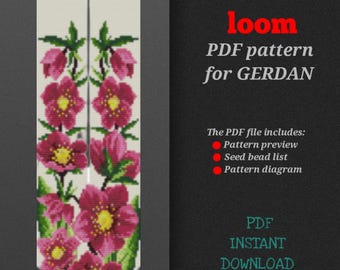 PDF pattern for creating a gerdan, bead loom pattern