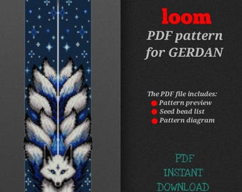 PDF pattern for creating a gerdan, bead loom pattern