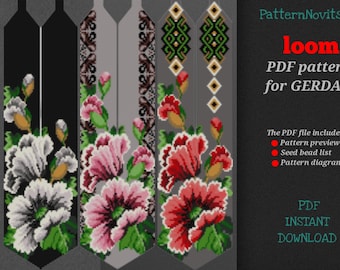 PDF pattern for creating a gerdan, bead loom pattern