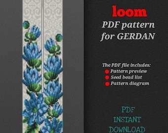 PDF pattern for creating a gerdan, bead loom pattern