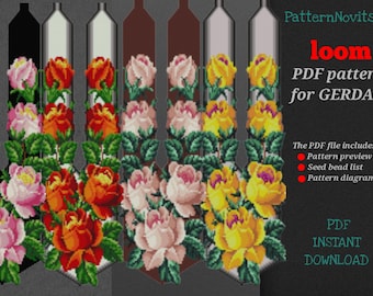 PDF pattern for creating a gerdan, bead loom pattern