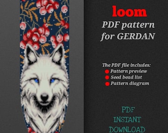 PDF pattern for creating a gerdan, bead loom pattern
