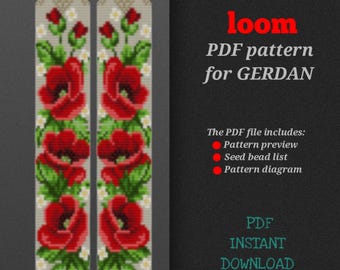 PDF pattern for creating a gerdan, bead loom pattern