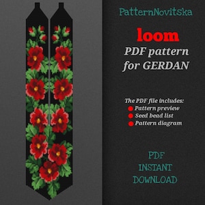 PDF-mönster för att skapa ett gerdaniskt pärlvävstolsmönster