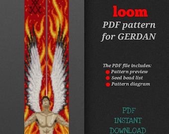 PDF pattern for creating a gerdan, bead loom pattern
