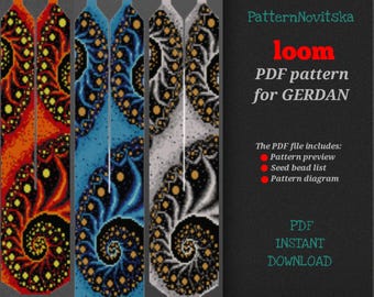 PDF pattern for creating a gerdan, bead loom pattern