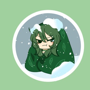Demeter im Winter - Griechische Mythologie Sticker