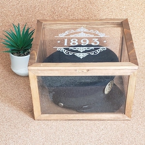 Replica 1893 USN Chief Cap / &quot;Antique&quot; Hatbox