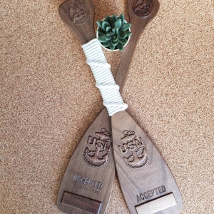 USN Chief Customizable Walnut Paddle