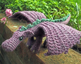 Fierce Little Dragon Crochet Pattern - Amigurumi PDF Tutorial | DIY Stuffed Dragon Toy | Beginner Friendly Fantasy Animal Crochet