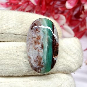 Multi Colour Chalcedony Cabochon Gemstone Size 31x18x6 MM Oval Shape Rare Hand Polished Chalcedony Gemstone Use For Jewelry Making 30 Carat