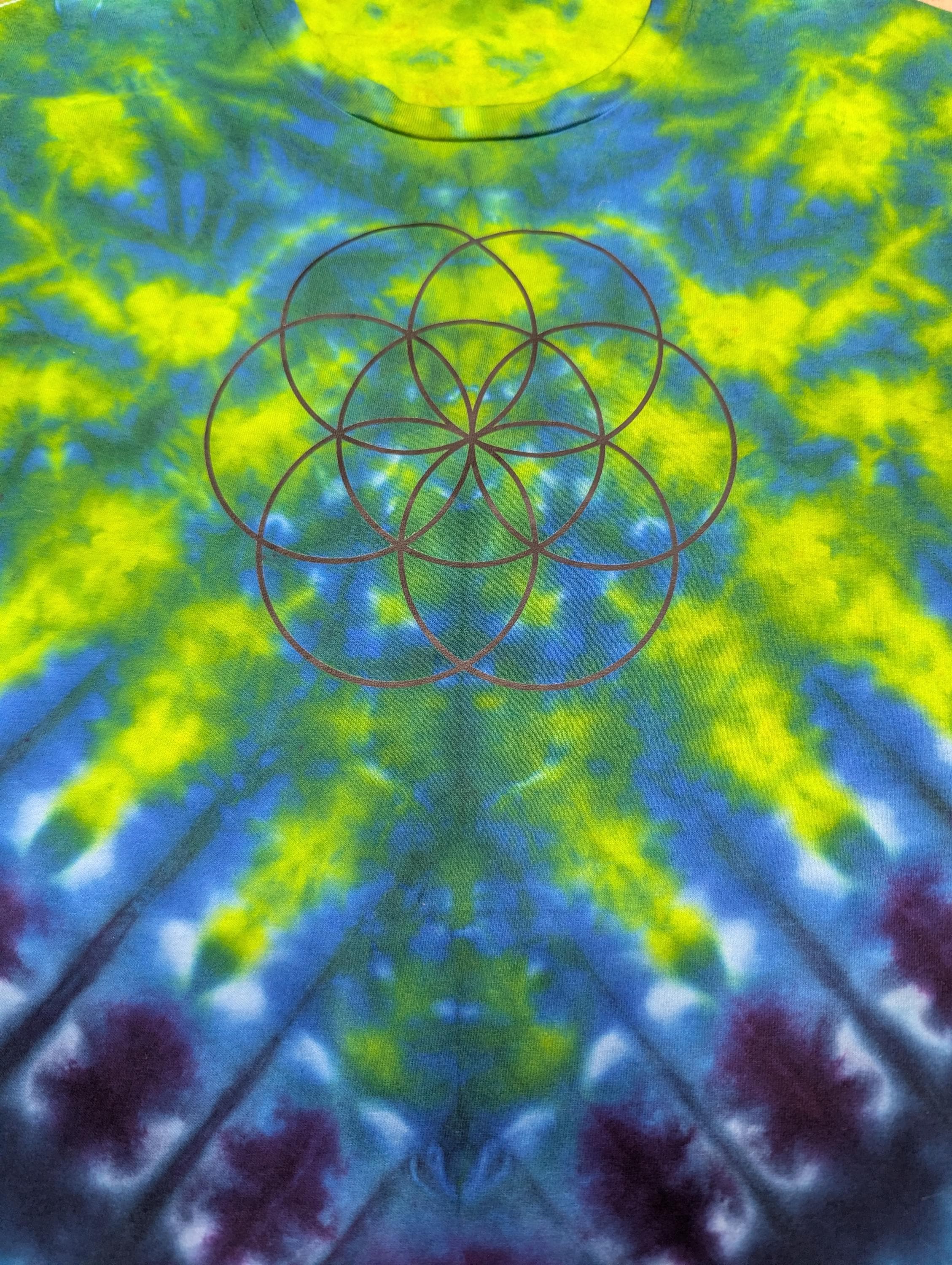 Flower of Life Tie Dye- XL
