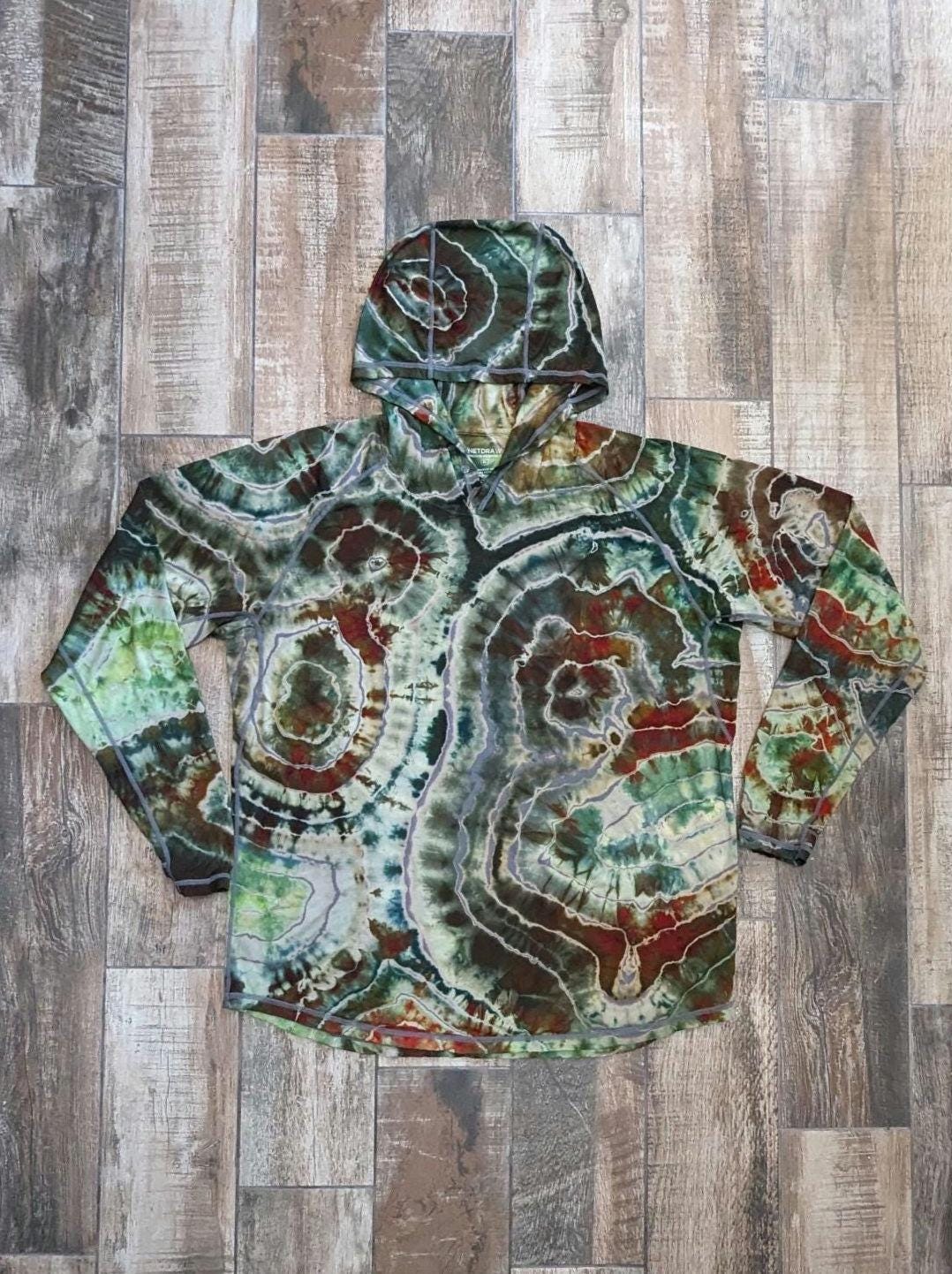 Tie Dye Zip Hoodie - Etsy