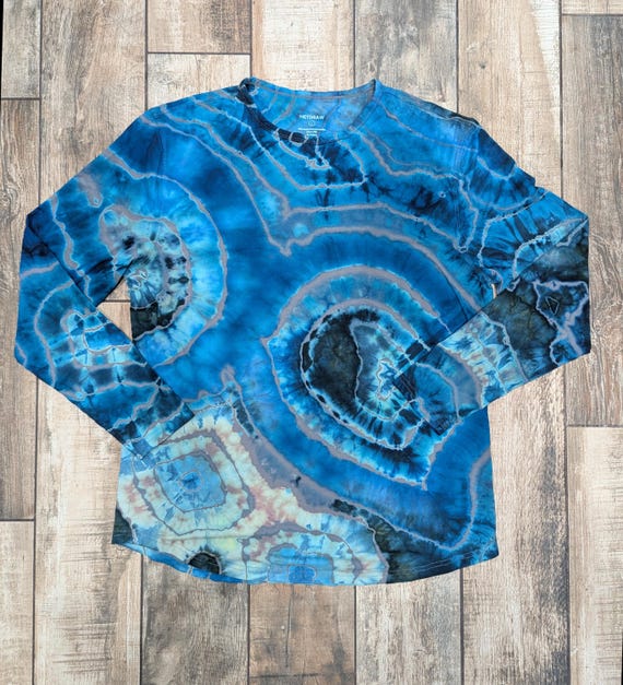 Tie Dye UPF 50 Sun Shirt: Bamboo Blend Long Sleeve Hiking Top