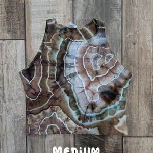 Tie Dye Geode Crop Top (Small-Xlarge) M US women's letter