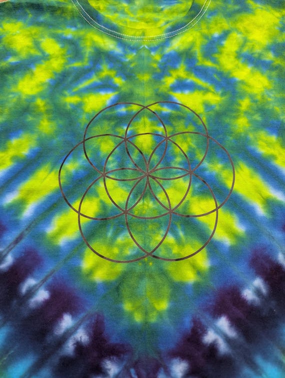 Flower of Life Tie Dye- M
