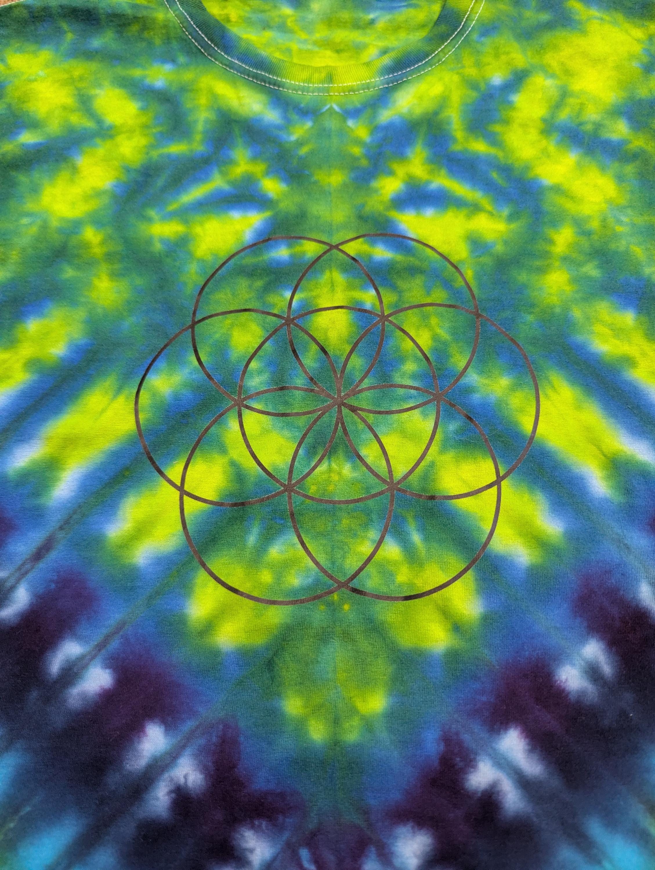 Flower of Life Tie Dye- M
