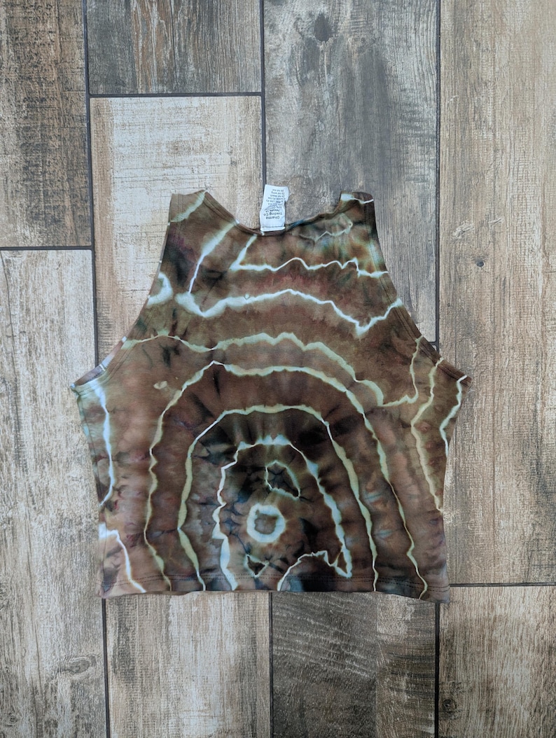Tie Dye Geode Crop Top (Small-Xlarge) image 4