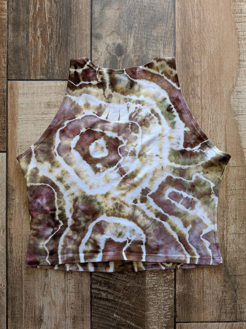 Tie Dye Geode Crop Top (Small-Large) image 6