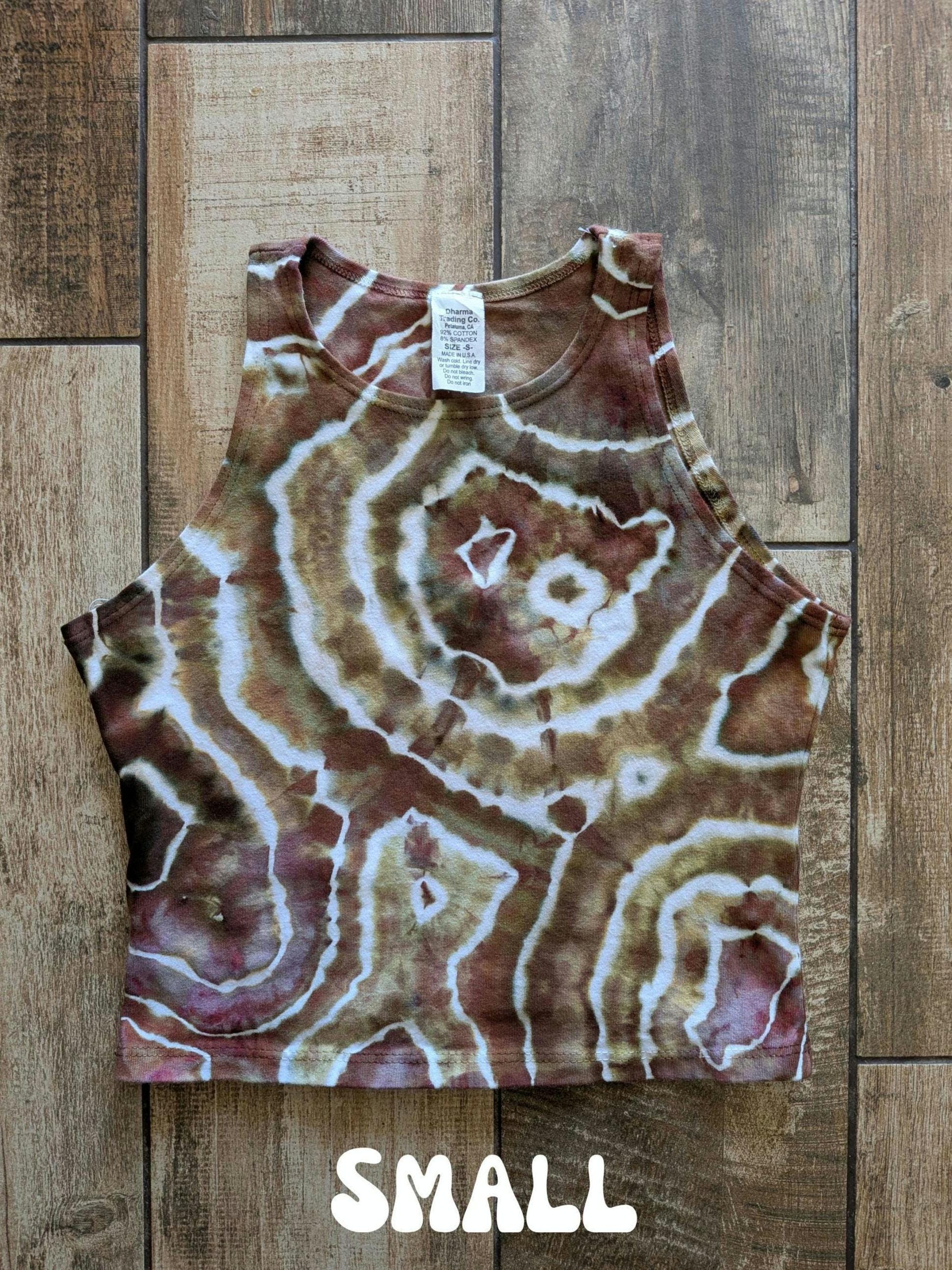 Tie Dye Geode Crop Top (Small-Large)