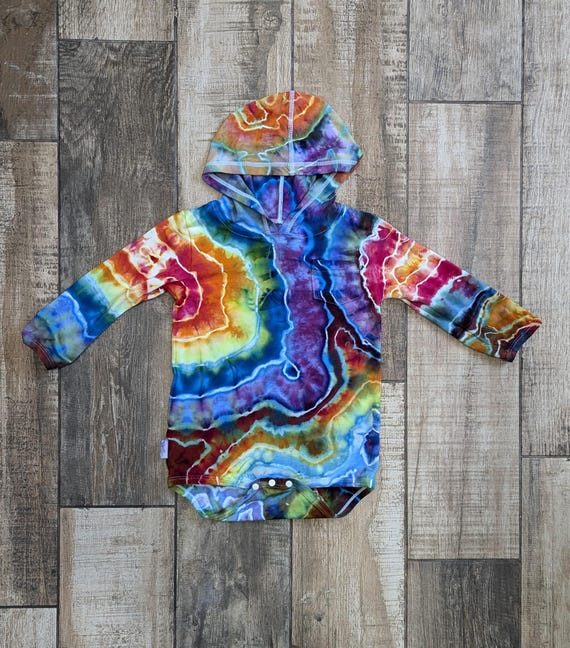 Tie dye baby blue hoodie sale