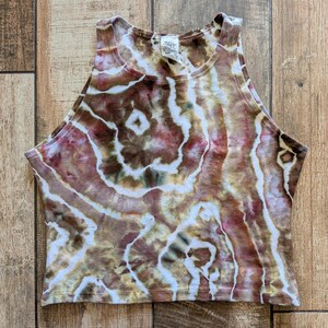 Tie Dye Geode Crop Top (Small-Large) image 3