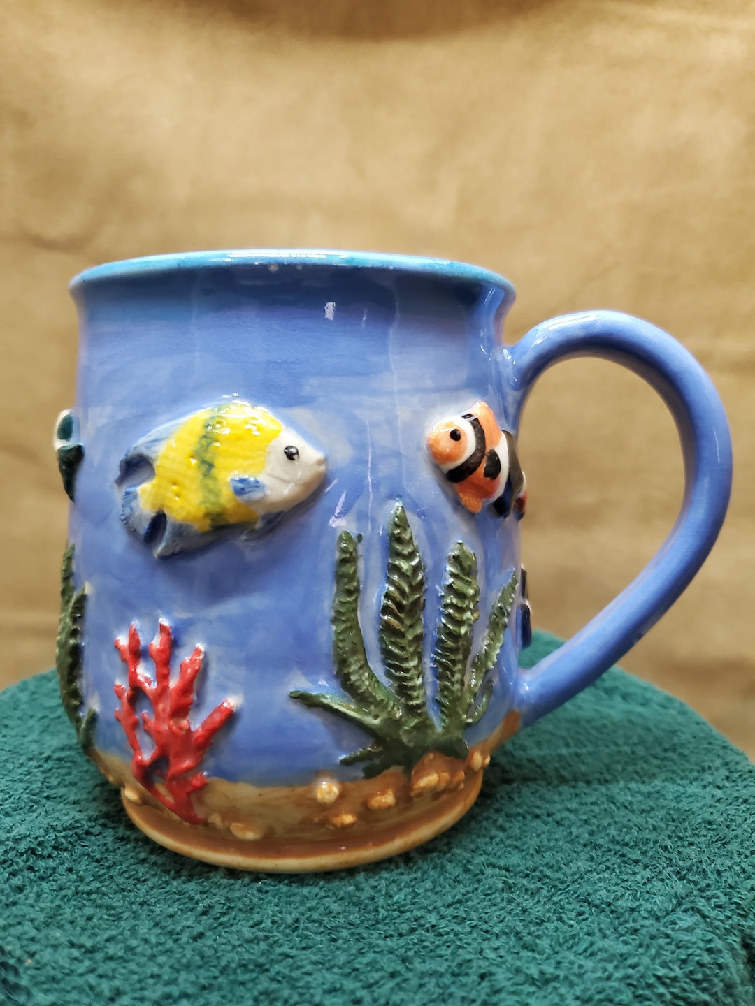 Fish Stack Mug Under Water Tropical Fish Mug Exotic Fish Mug 3 Dimensional Fish - Etsy