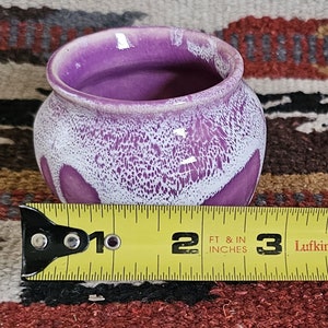 Pottery Handmade Stoneware Purple Container Pottery Handmade Pot Lilac Glazed Vase image 5