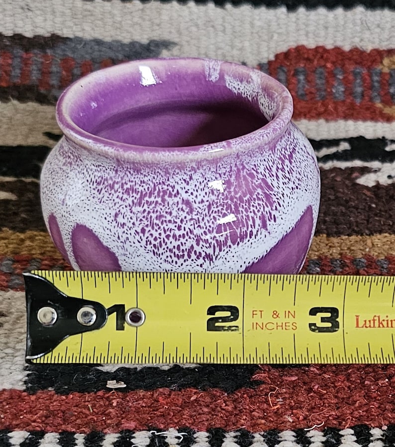 Pottery Handmade Stoneware Purple Container Pottery Handmade Pot Lilac Glazed Vase image 5