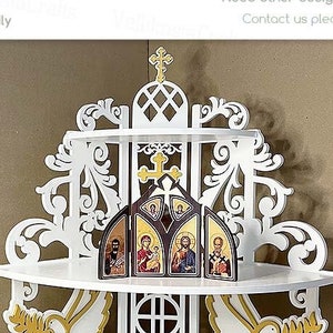 Handmade Wooden Triptych Icon: Jesus, Mary, Saints - Byzantine Religious Gift
