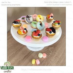 Wooden Cake Stand with Base – Elegant Dessert Display for Weddings & Events Sweets Treats Table