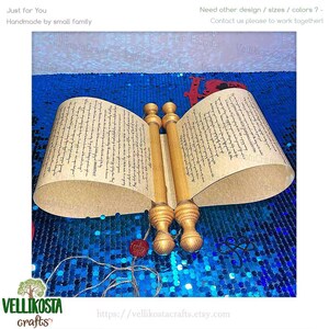 Rollo de papel largo, rollo personalizado de varillas de madera enrolladas, carta de amor, verso, recuerdo, San Valentín, compromiso, aniversario, tarjeta de felicitación, regalo, votos matrimoniales