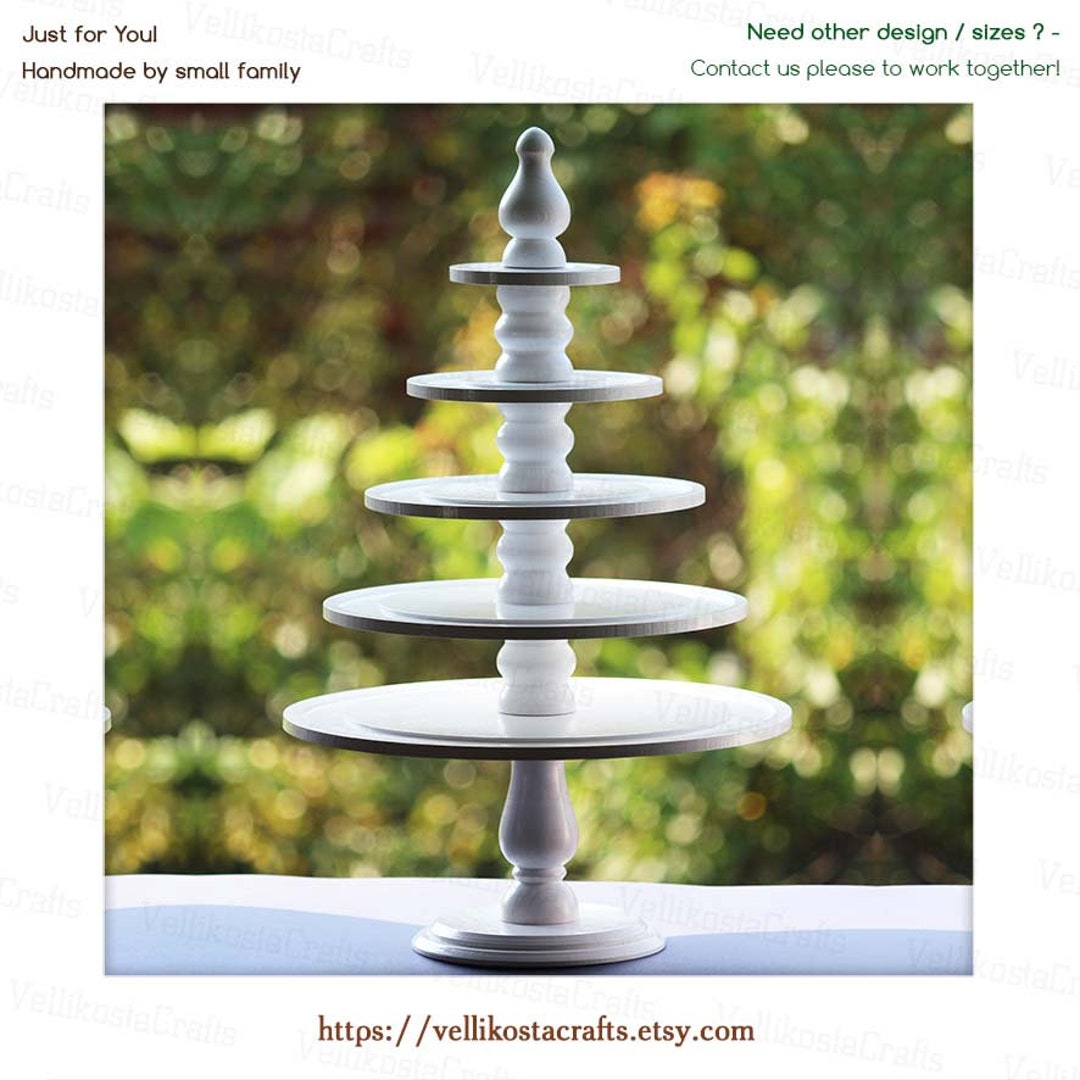 Macaron Tower Wooden Desserts Stand Wedding Treats Bar Table Display ...