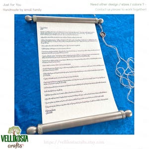 Rollo de papel personalizado para aniversario, boda, tarjeta de felicitación, carta de amor, rollo de varillas de madera, juramento, verso, recuerdo, regalo de compromiso, arte de pared de San Valentín