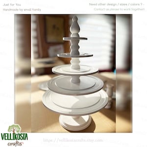 Wooden Macaron Tower: Dessert Stand for Wedding, Birthday, and Events